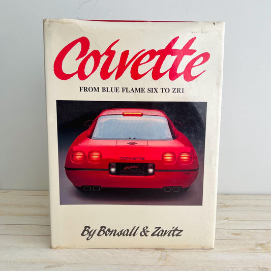 1988 Corvette Book / From Blue Flame Six to ZR1 / Vintage Car Lover Book / Bonsall & Zaritz