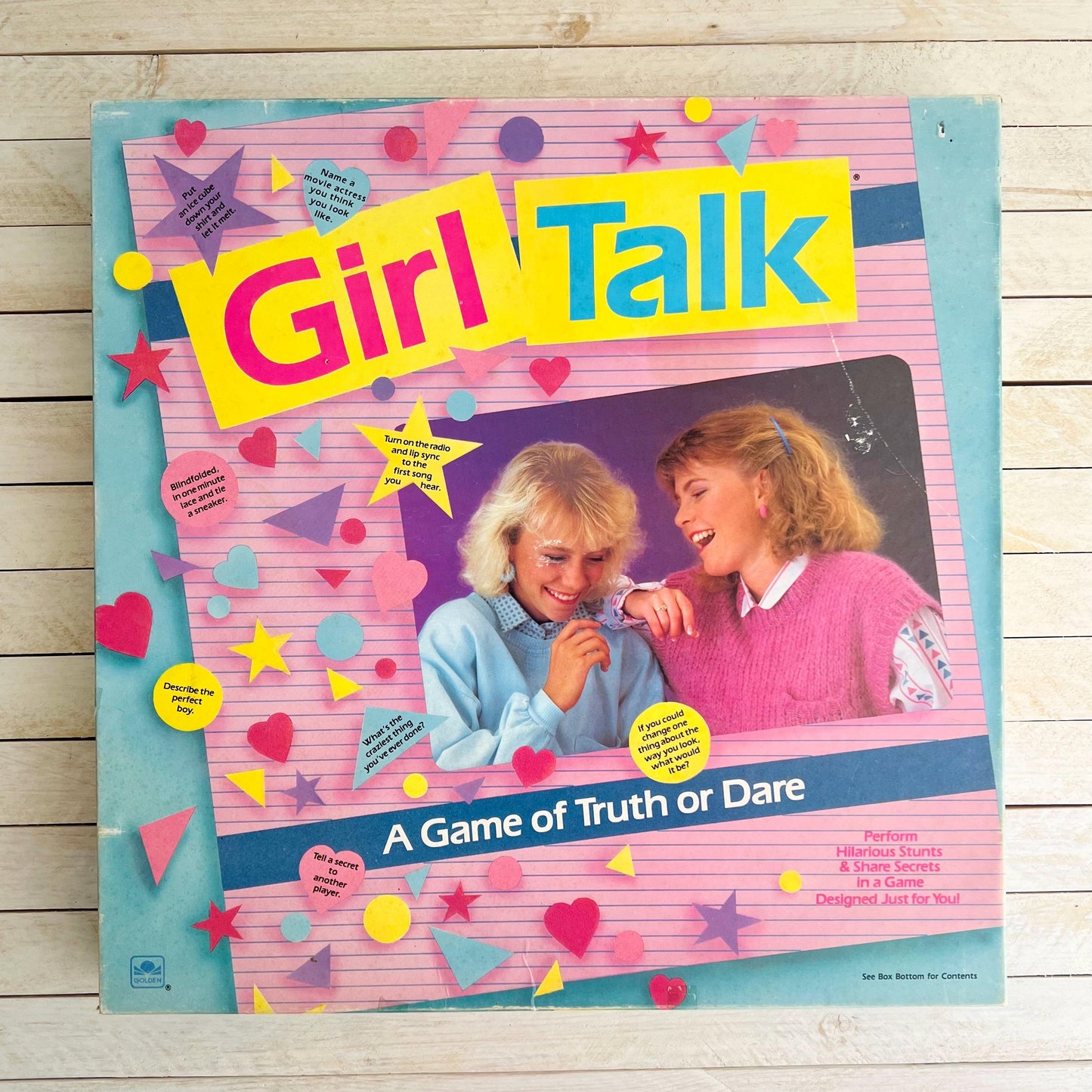 Vintage 1988 Girl Talk Board Game / Girls Night Ideas / Retro Kitschy Games